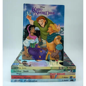 Disney Phidal Jeunes‎ Enfants Lot 6 Livres Francais French Book Lot Bambi Mulan
